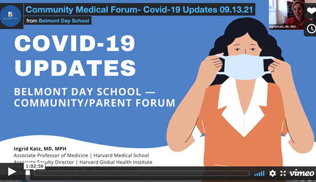 BDS Covid Forum Scoop 09.16.21 Parents' Association logo