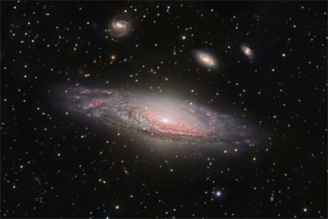 A drawing by a pre-k student of two hearts and a hand